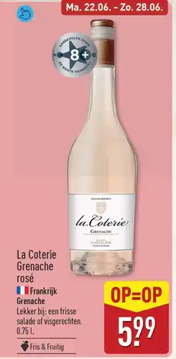ALDI La Coterie Grenache rosé aanbieding