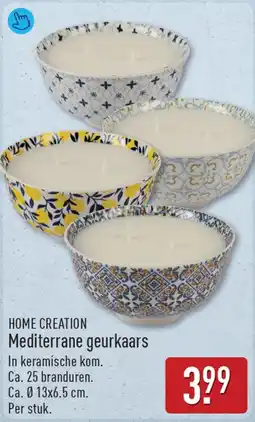 ALDI Home creation mediterrane geurkaars aanbieding