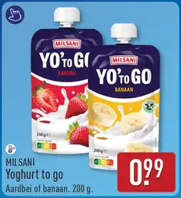 ALDI Milsani yoghurt to go aanbieding