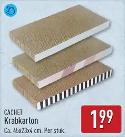 ALDI Cachet krabkarton aanbieding