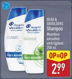 ALDI head & shoulders shampoo aanbieding
