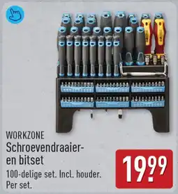 ALDI Workzone schroevendraaier en bitset aanbieding