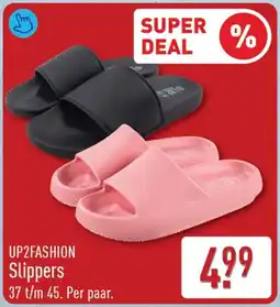 ALDI Up2fashion slippers aanbieding