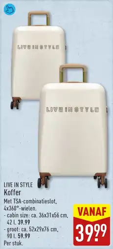 ALDI Live in style koffer aanbieding