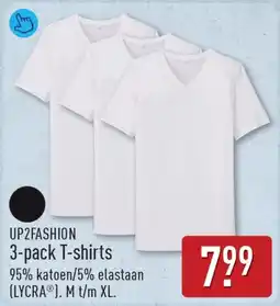 ALDI Up2fashion 3-pack t-shirts aanbieding