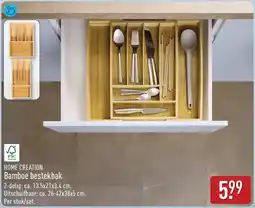 ALDI Home Creation Bamboe bestekbak aanbieding