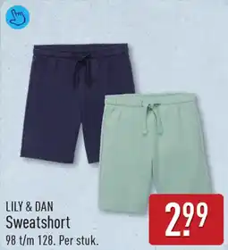 ALDI Lily & Dan Sweatshort aanbieding