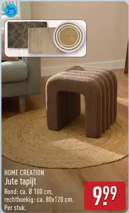 ALDI Home Creation Jute tapijt aanbieding