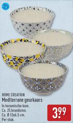 ALDI Home Creation Mediterrane geurkaars aanbieding