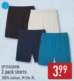 ALDI Up2fashion 2-pack shorts aanbieding