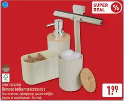 ALDI Home Creation Bamboe badkameraccessoire aanbieding