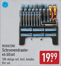 ALDI Workzone Schroevendraaier en bitset aanbieding