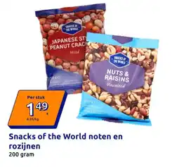 Action Snacks of the World noten en rozijnen aanbieding
