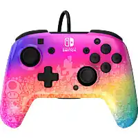 Bol.com PDP Rematch Glow - Gaming Controller - Jack - Geschikt voor Nintendo Switch - Star Spectrum aanbieding