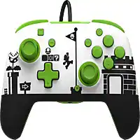Bol.com PDP Rematch Glow - Gaming Controller - Jack - Geschikt voor Nintendo Switch - Super Mario Retro aanbieding