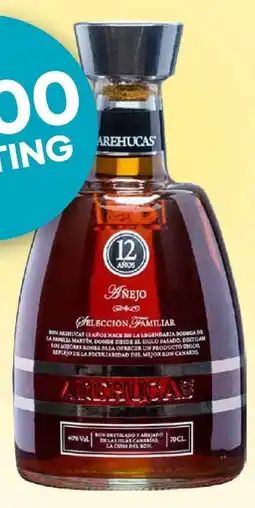 Mitra Ron Arehucas Añejo 12 aanbieding