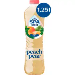 Jumbo SPA FRUIT Niet-Bruisende Fruitige Frisdrank Peach Pear 1,25 L aanbieding