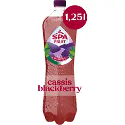 Jumbo Spa FRUIT Bruisende Fruitige Frisdrank Cassis Blackberry 1,25 l aanbieding