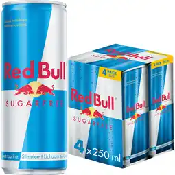 Jumbo Red Bull Energy Drink Suikervrij - 4 x 250ml aanbieding