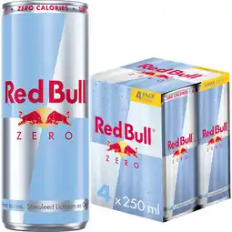 Jumbo Red Bull Energy Drink Zero 4 x 250ML aanbieding