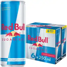 Jumbo Red Bull Energy Drink Suikervrij Voordeelverpakking - 6 x 250ml aanbieding