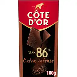 Jumbo Côte d'Or Chocoladereep Extra Intense Pure Chocolade 86% 100g aanbieding