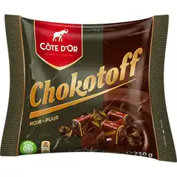 Jumbo Côte d'Or Chokotoff Chocolaatjes Puur 250g aanbieding