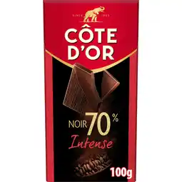Jumbo Côte d'Or Chocoladereep Intense Extra Pure Chocolade 70% 100g aanbieding