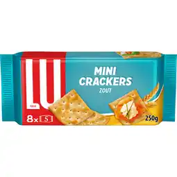 Jumbo LU Mini Crackers Zout 8 x 5 Stuks 250g aanbieding