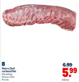 Makro Metro Chef varkensfilet aanbieding