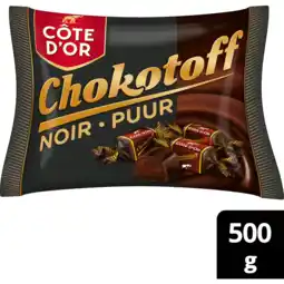 Jumbo Côte d'Or Chokotoff Chocolaatjes Puur 500g aanbieding