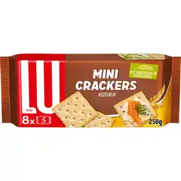 Jumbo LU Mini Crackers Vezelrijk 10 x 4 Stuks 250g aanbieding