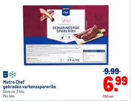 Makro Metro Chef gebraden varkensspareribs aanbieding