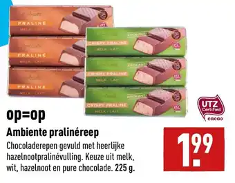 ALDI Ambiente pralinereep 225g aanbieding