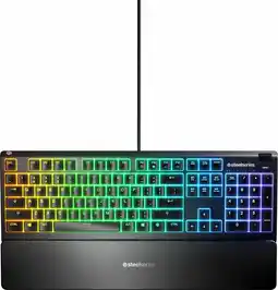 Bol.com SteelSeries Apex 3 - RGB - Membraan Gaming Toetsenbord - Qwerty - Zwart aanbieding