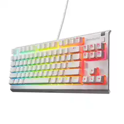 Bol.com SteelSeries Apex 3 TKL - Wit - RGB Gaming Toetsenbord - US Qwerty - IP32 Waterbestendig aanbieding