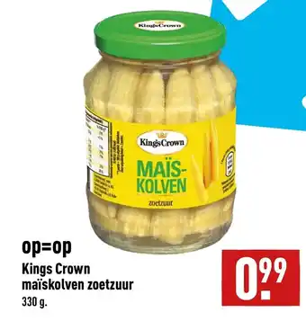 ALDI Kings crown maiskolven zoetzuur 330g aanbieding