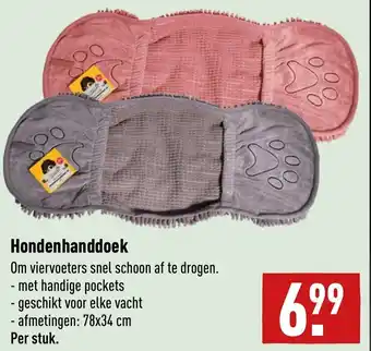 ALDI Hondenhanddoek 78 x 34cm aanbieding