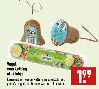 ALDI Vogel voerketting of -klokje aanbieding