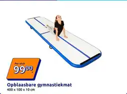 Action Opblaasbare gymnastiekmat aanbieding
