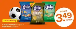 Spar Croky flat chips 200 gram of aanbieding