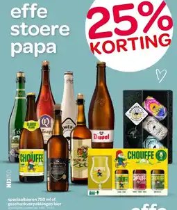 Spar speciaalbieren 750 ml of geschenkverpakkingen bier aanbieding