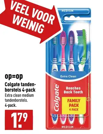 ALDI Colgate tanden-borstels 4-pack aanbieding