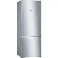 Bol.com combikoelkast 70cm 500l a ++ geroerd roestvrij staal - bosch - kgv58vleas aanbieding