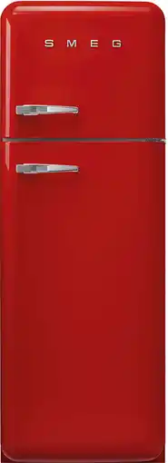MediaMarkt Smeg Fab30rrd6 - Retro Koel-vriescombinatie 172 Cm Rechtsdraaiende Deur 294 L Rood aanbieding