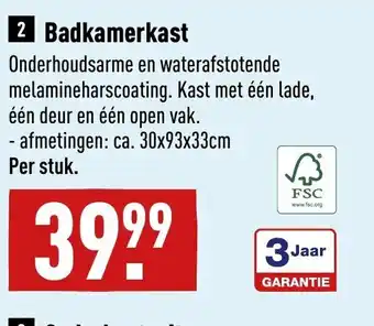 ALDI Badkamerkast aanbieding