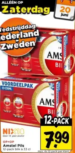 Vomar Voordeelmarkt Amstel Pils aanbieding