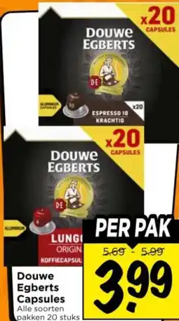 Vomar Voordeelmarkt Douwe Egberts Capsules aanbieding
