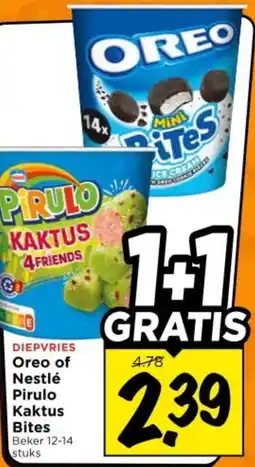 Vomar Voordeelmarkt Oreo of Nestlé Pirulo Kaktus Bites aanbieding