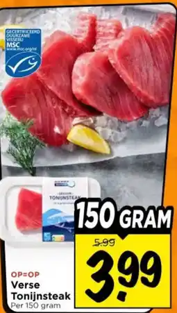 Vomar Voordeelmarkt Verse Tonijnsteak aanbieding
